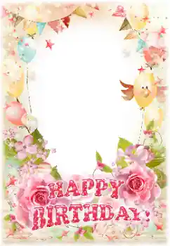 Napis na ramce: Wszystkiego Najlepszego Z Okazji Urodzin