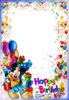 Napis na ramce: Happy Birthday!