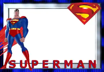 Napis na ramce: Superman
