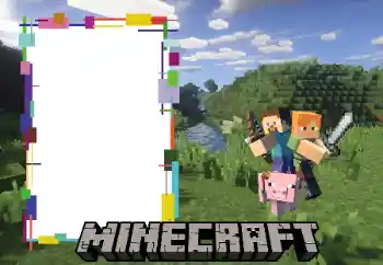 Napis na ramce: Minecraft
