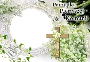 Napis na ramce: Komunia Napis na ramce: Komunia
