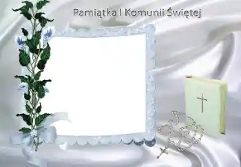 Napis na ramce: Komunia Napis na ramce: Komunia