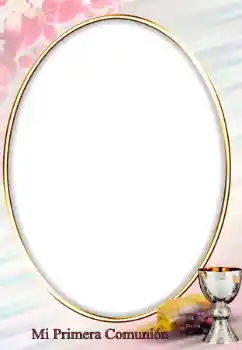 Napis na ramce: First communion