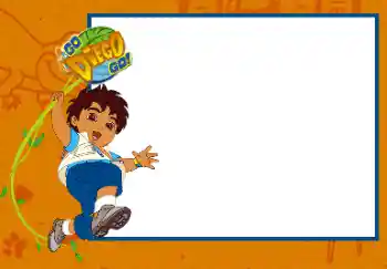 Napis na ramce: Go. Diego. Go. Napis na ramce: Go. Diego. Go.