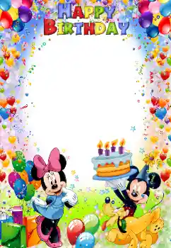 Napis na ramce: Happy Birthday!