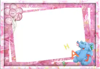 Napis na ramce: It's a girl