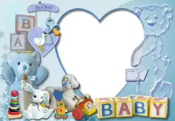 Napis na ramce: It's a boy! BABY