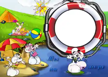 Napis na ramce: Na morzem Napis na ramce: Na morzem