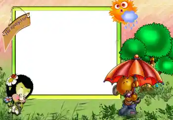 Napis na ramce: Spacer