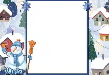 Napis na ramce: Zima