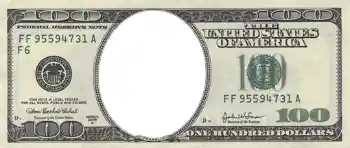 Napis na ramce: 100 долларов