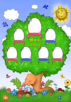 Napis na ramce: My family