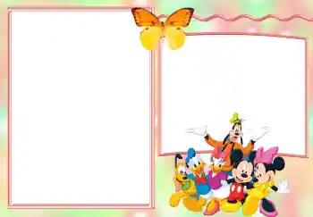 Napis na ramce: Zaproszenie na Urodziny!