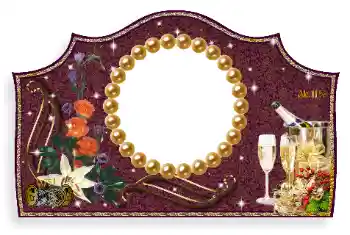 Napis na ramce: Szampan Napis na ramce: Szampan