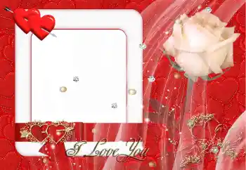 Napis na ramce: I love you