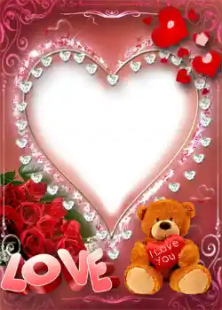 Napis na ramce: I love you!