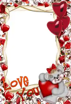 Napis na ramce: I love you Napis na ramce: I love you