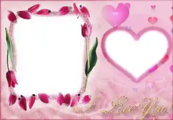 Napis na ramce: I love you!