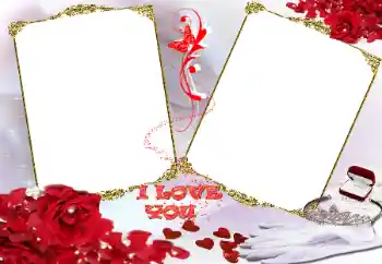 Napis na ramce: I love you