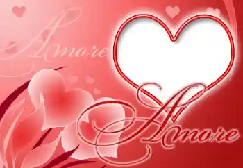 Napis na ramce: Amore
