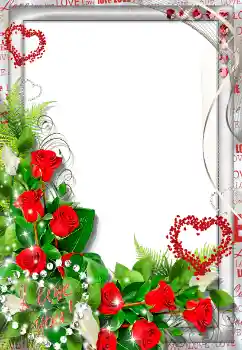 Napis na ramce: I love you!