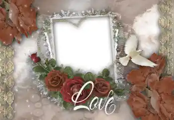 Napis na ramce: Love