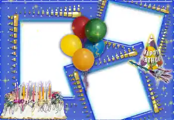 Efekt zdjęciowy z kategorii Kartki Urodzinowe № 15035. Napis na ramce: Happy Birthday