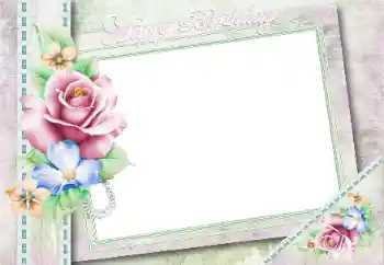 Napis na ramce: Wszystkiego Najlepszego Z Okazji Urodzin