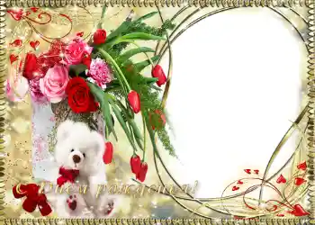 Napis na ramce: Wszystkiego Najlepszego Z Okazji Urodzin