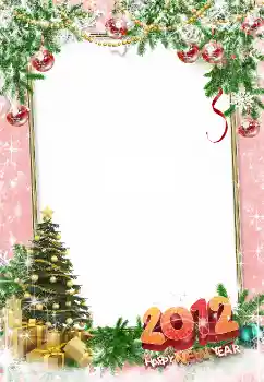 Efekt zdjęciowy z kategorii Kartki na Nowy Rok № 3306. Napis na ramce: Happy New Year!