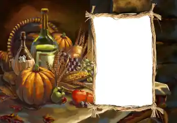 Napis na ramce: Happy Thanksgiving Napis na ramce: Happy Thanksgiving