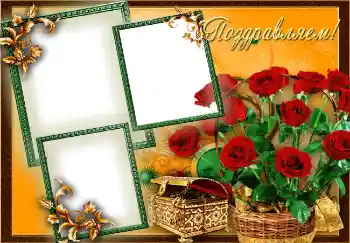 Napis na ramce: Gratulacje!