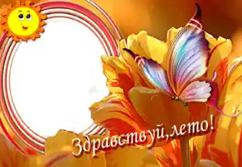 Napis na ramce: Hello summer! Napis na ramce: Hello summer!